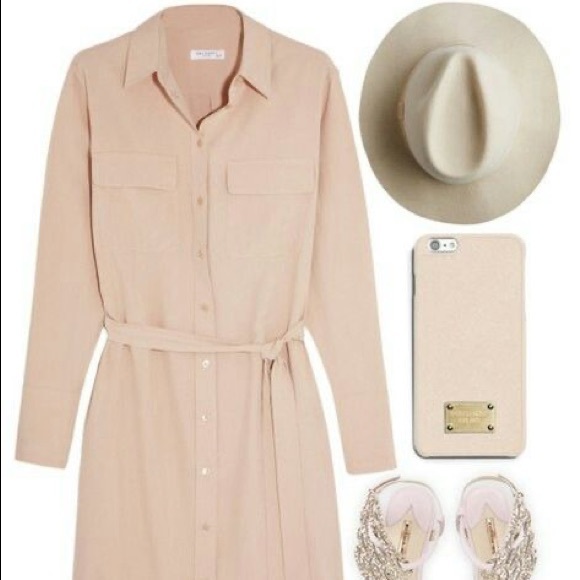 Equipment Dresses & Skirts - EQUIPMENT Washed Silk Delany Shirtdress
